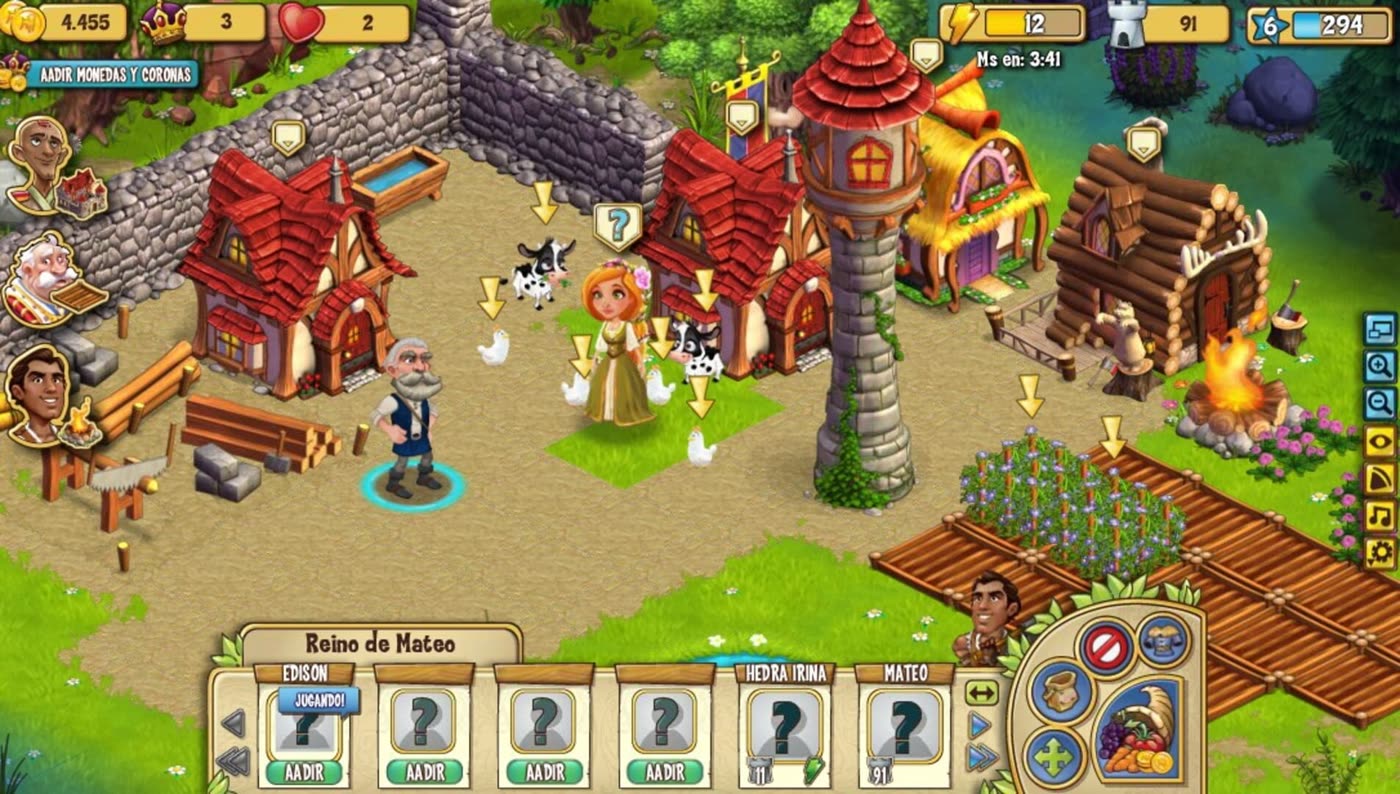 CastleVille gameplay — kingdom building on Facebook