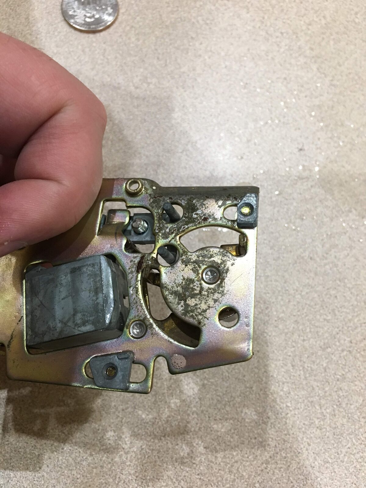 A deflection component from the vector monitor in hand